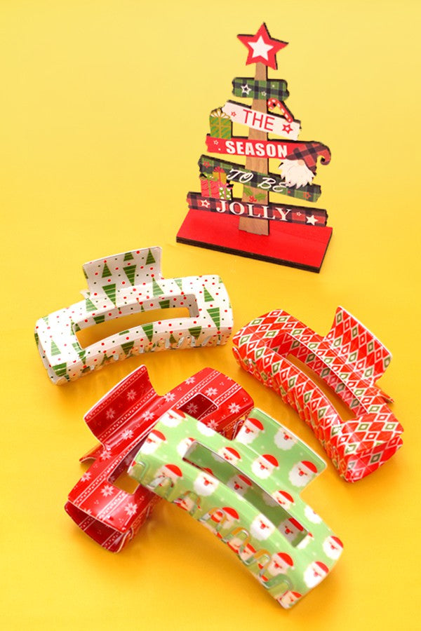 Holiday Hair Claws