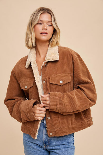 Jackson Corduroy Shearling Jacket