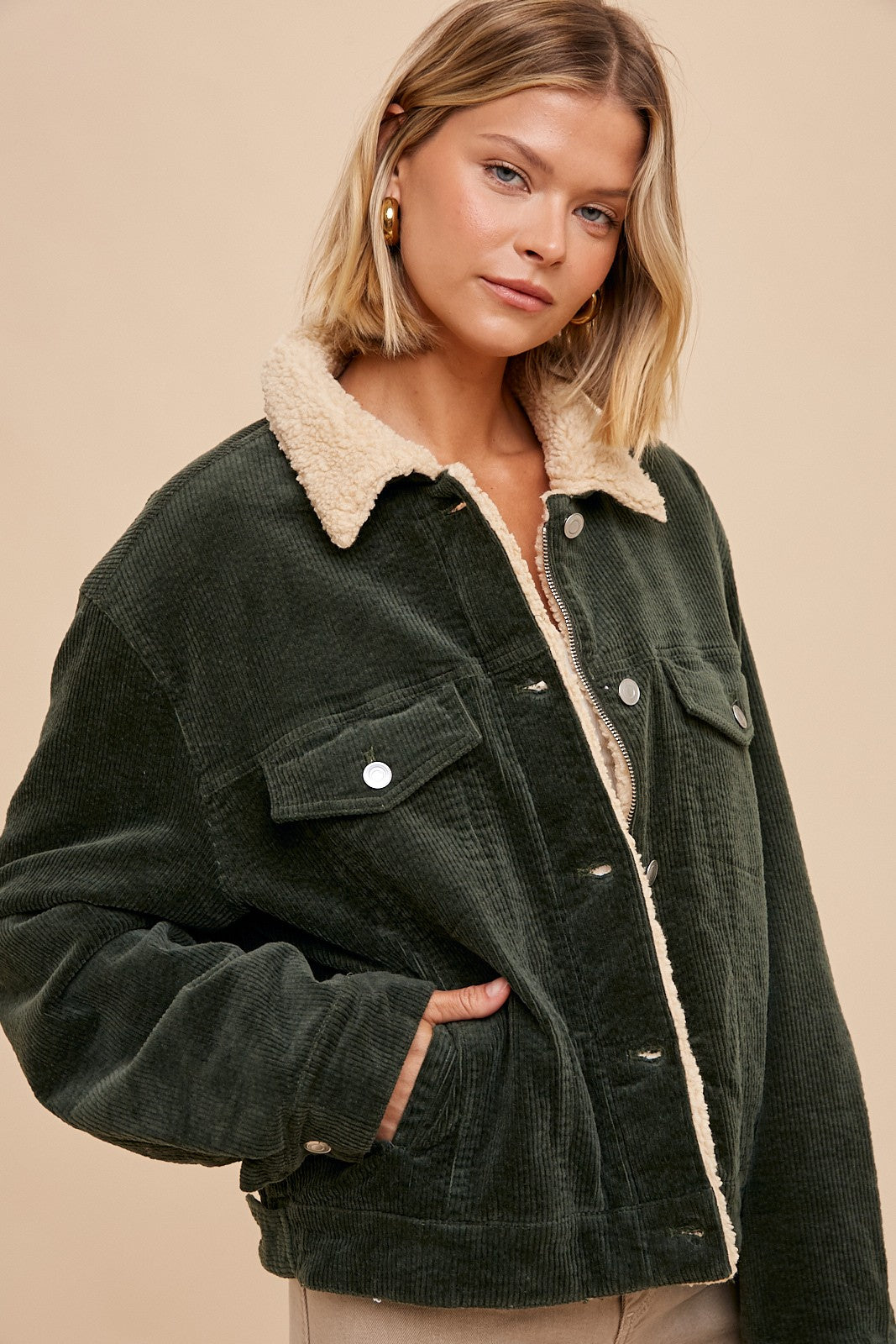 Jackson Corduroy Shearling Jacket