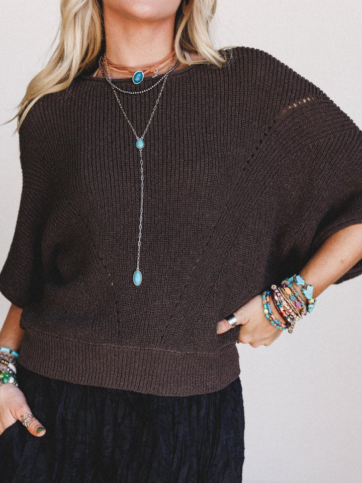 Espresso Hour Knit Top