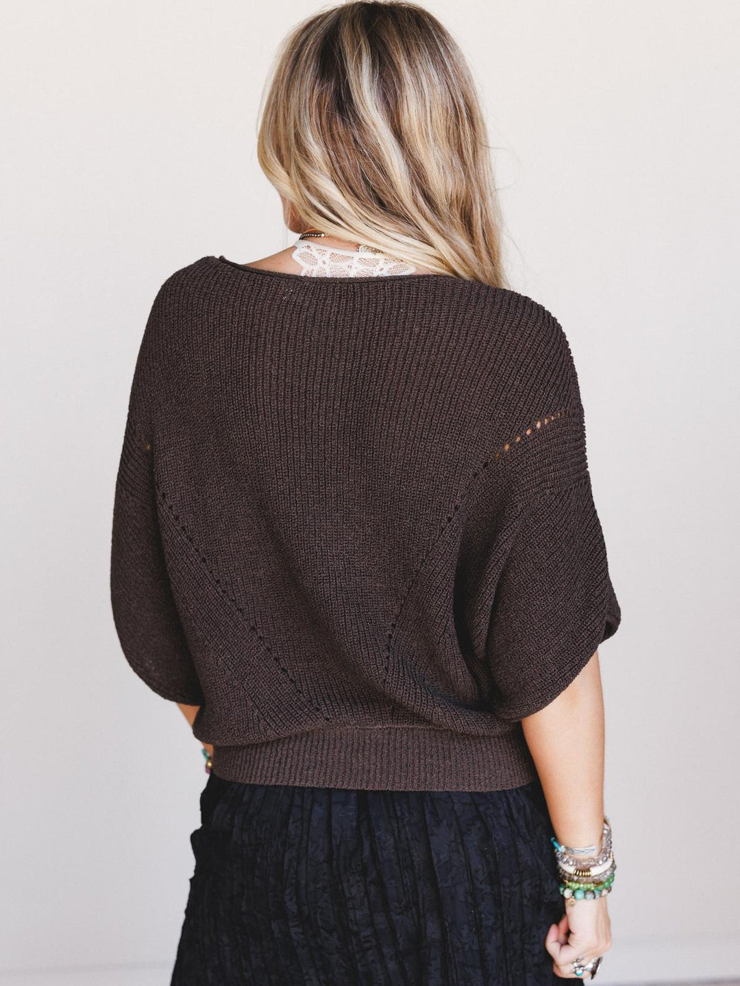 Espresso Hour Knit Top