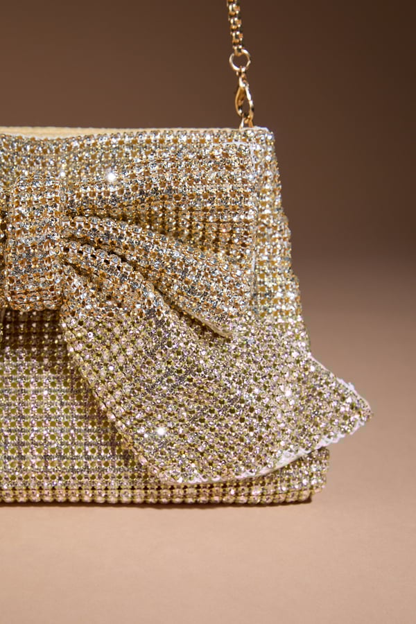 Gretchen Glitz Bow Evening Bag