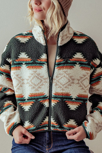 Phoebe Fleece Zip Up Jacket Restock