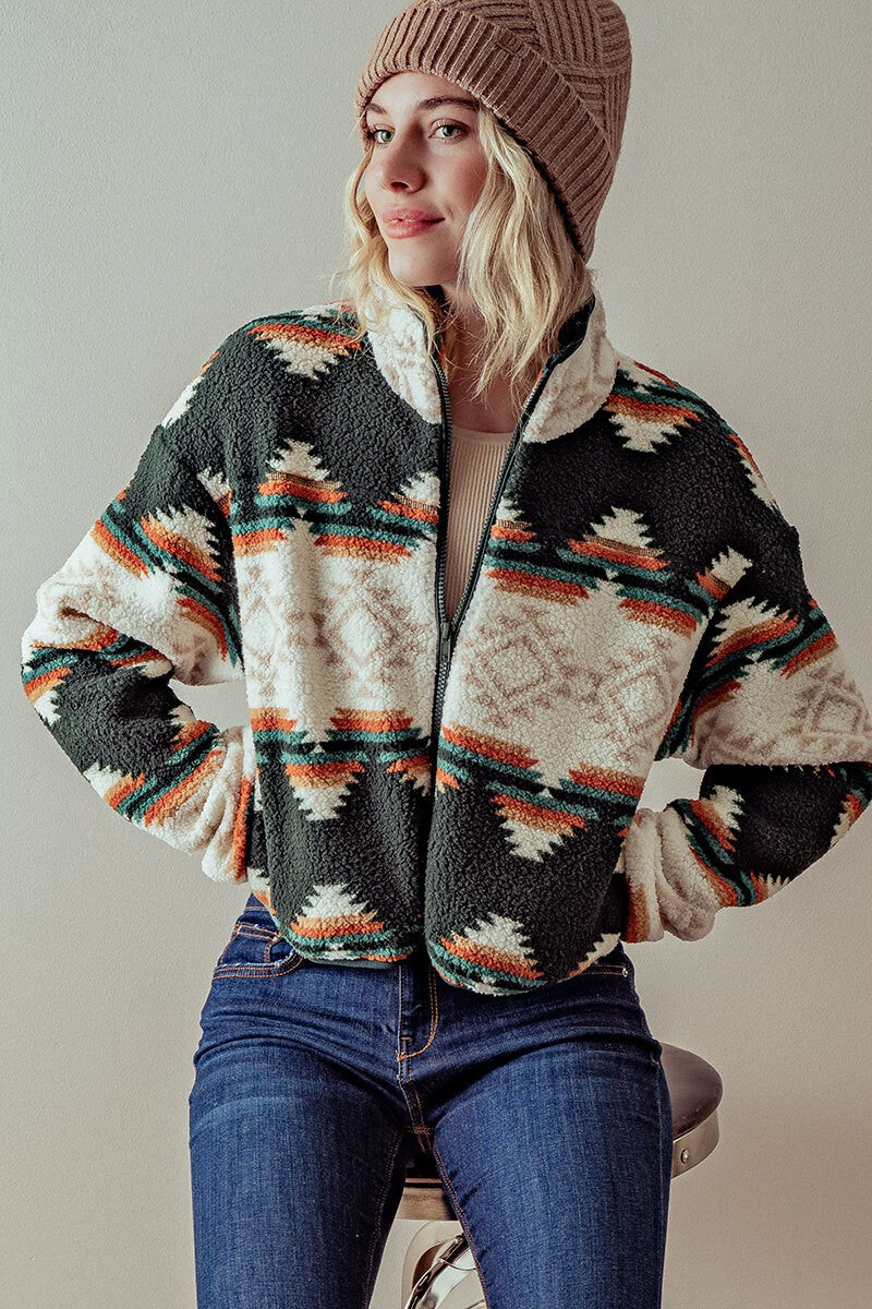 Phoebe Fleece Zip Up Jacket Restock