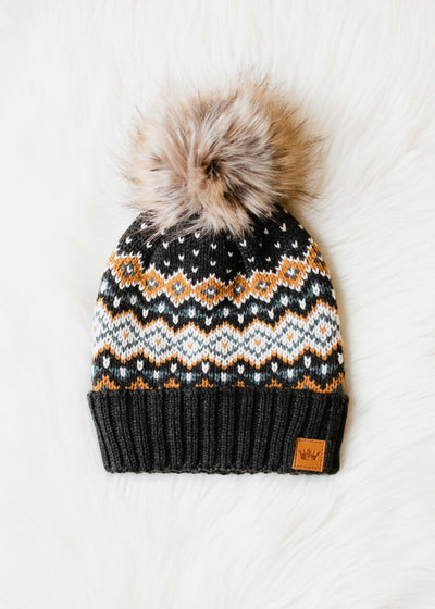 Fleece Pom Beanie