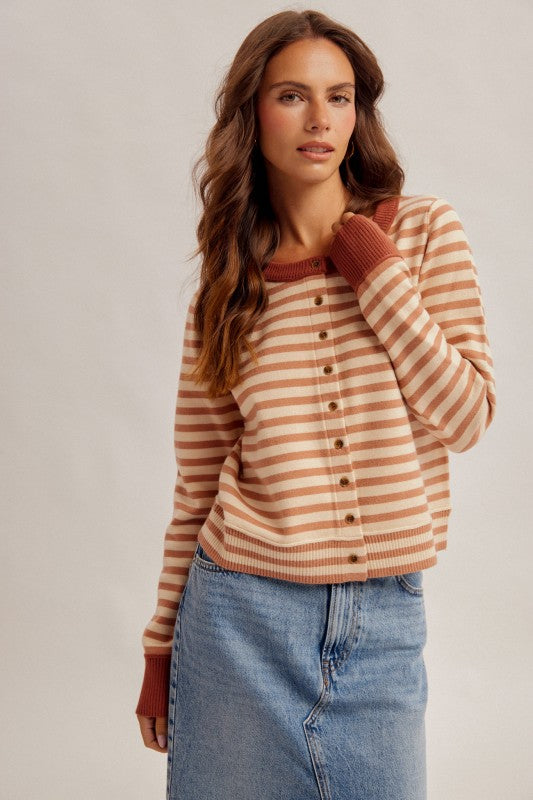 Autumn Stripe Cardigan