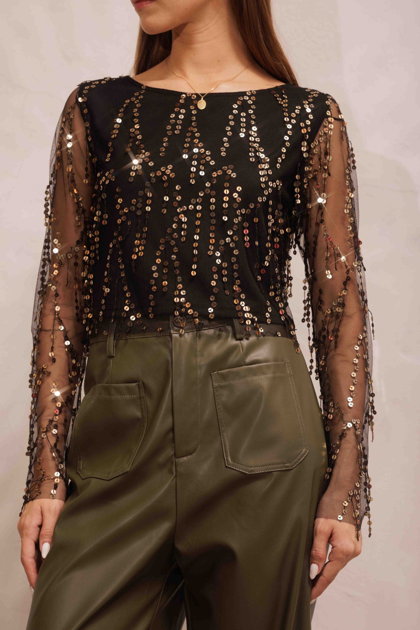All That Glitters Sequin Top