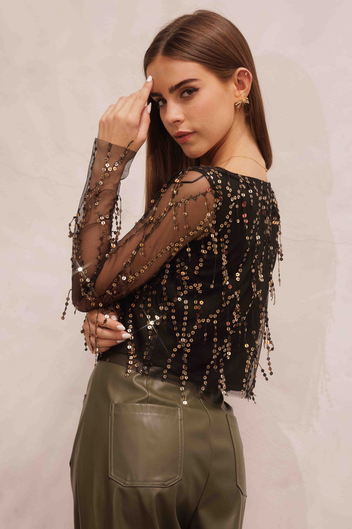All That Glitters Sequin Top