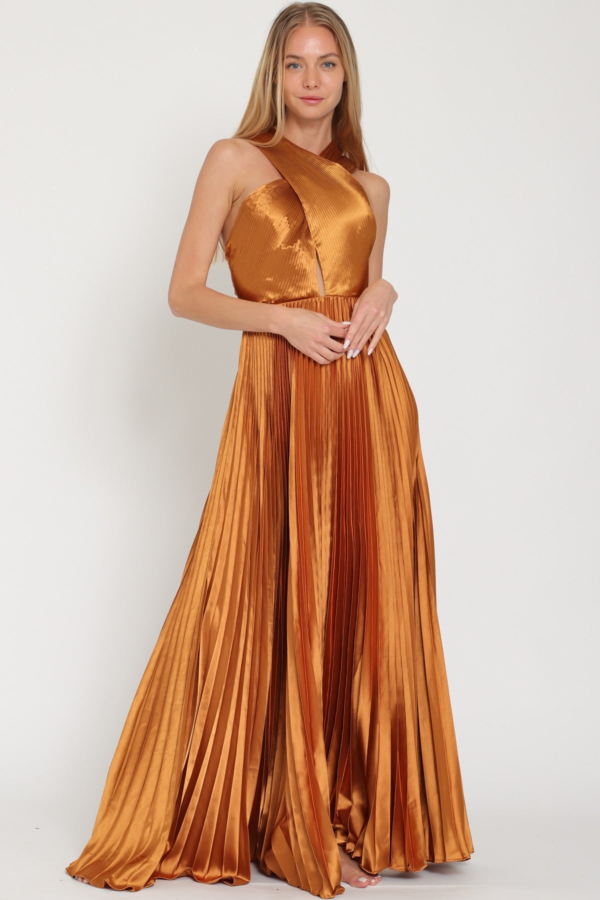 Verona Pleated Maxi Dress