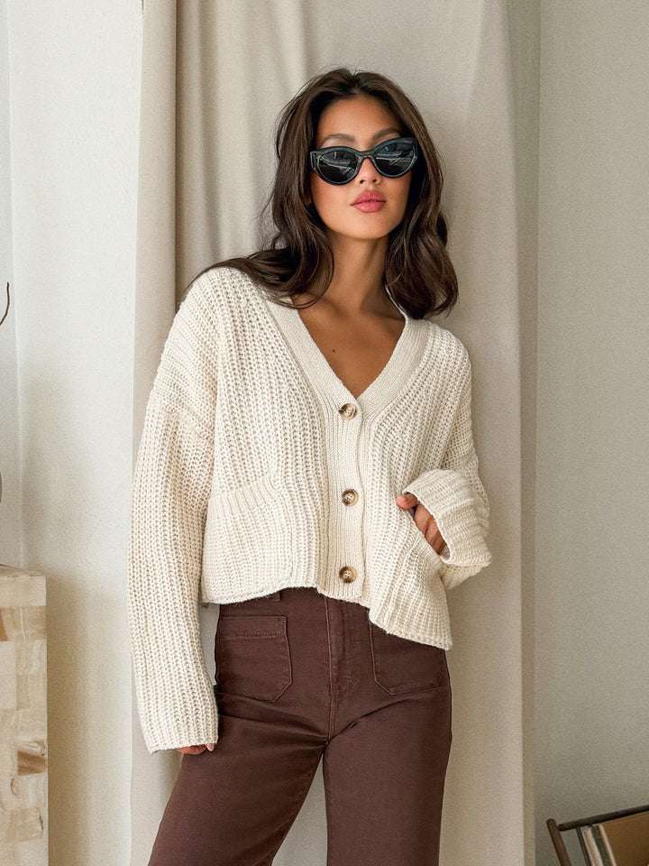 Annalise Ribbed Sweater Cardigan