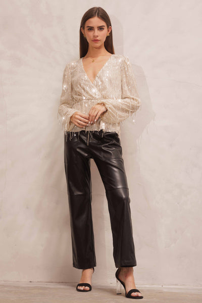 Time To Toast Sequin Top