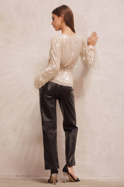 Time To Toast Sequin Top