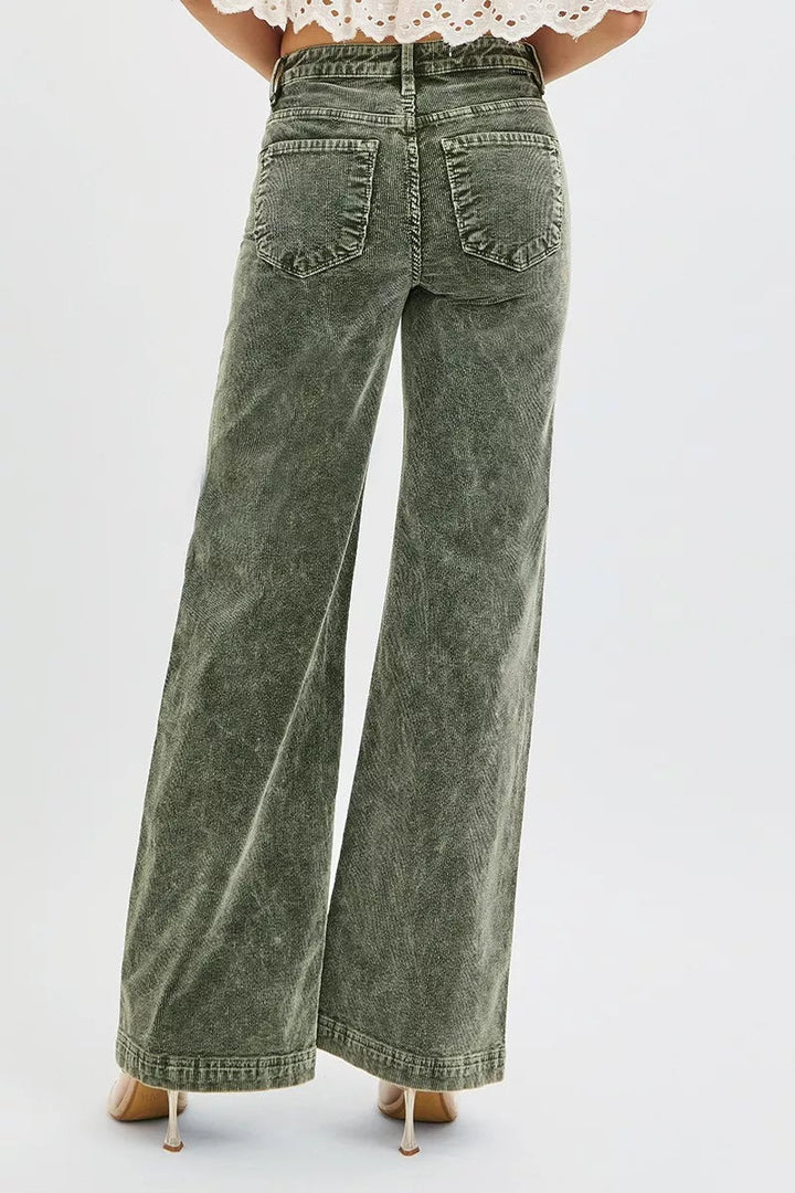 Forest Wide Leg Corduroy Jeans