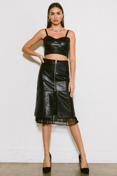 Be Bold Faux Leather Top