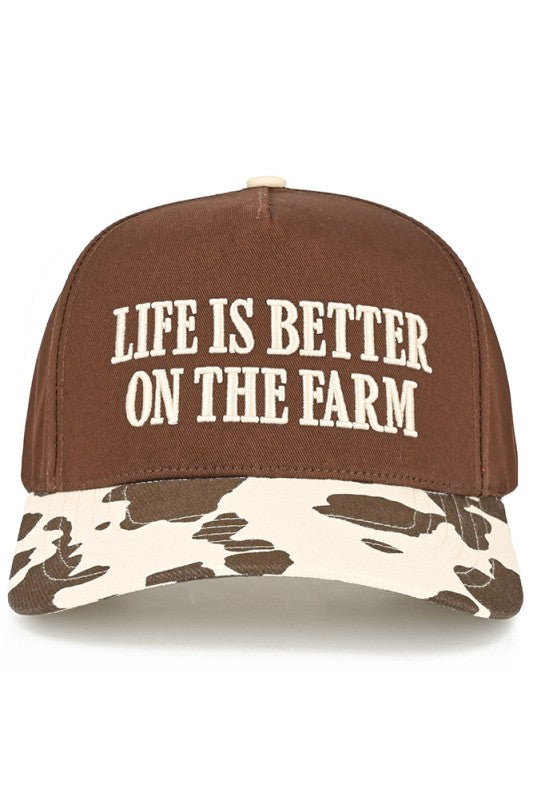 Life Is Better On The Farm Hat