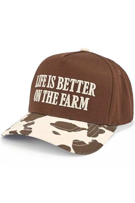 Life Is Better On The Farm Hat