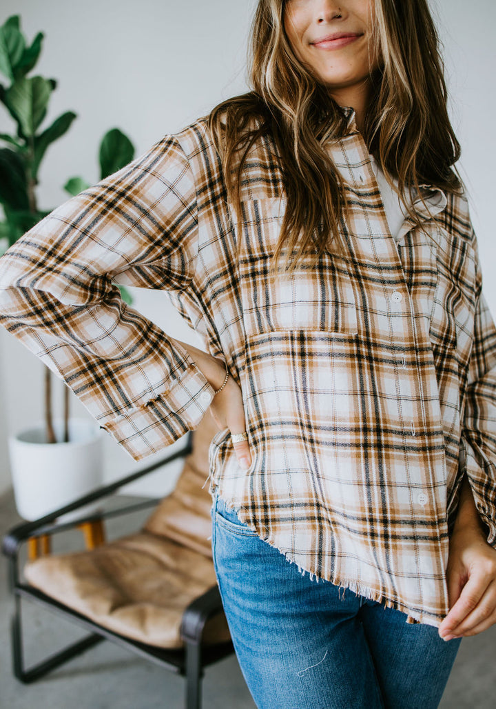 Beau Button Down Plaid Shirt