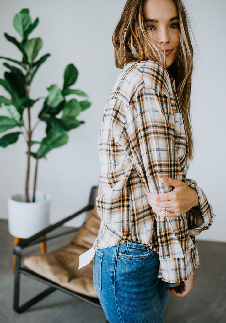 Beau Button Down Plaid Shirt