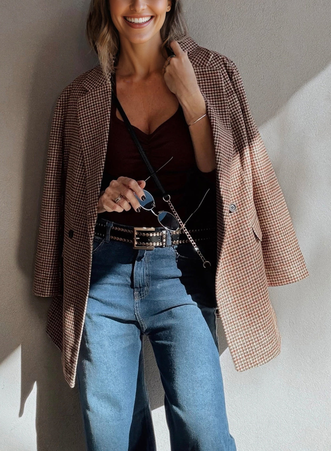 Chelsea Houndstooth Blazer