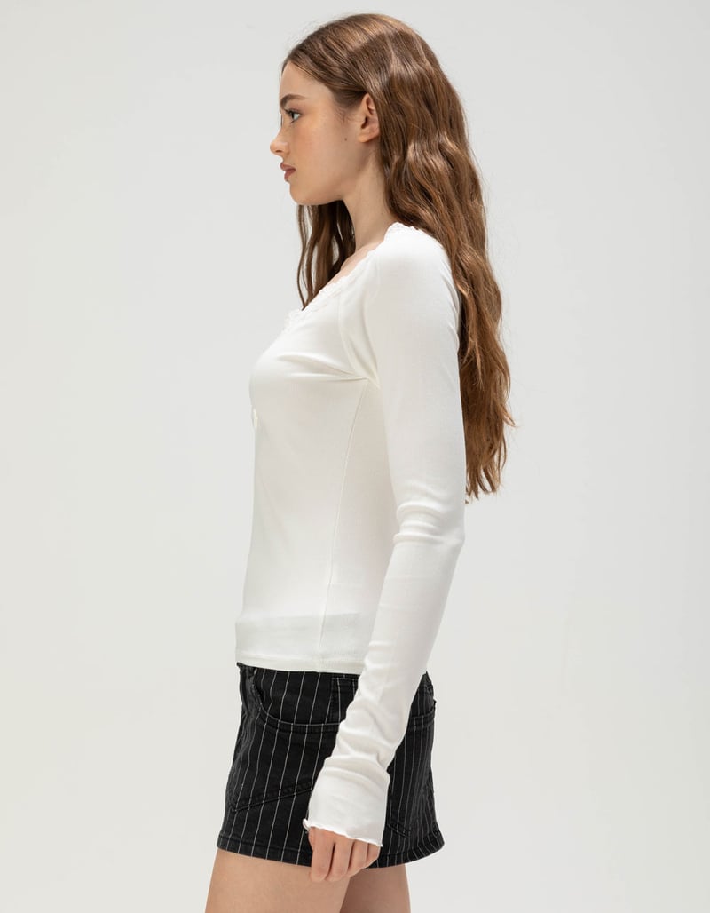 Lace Henley Top