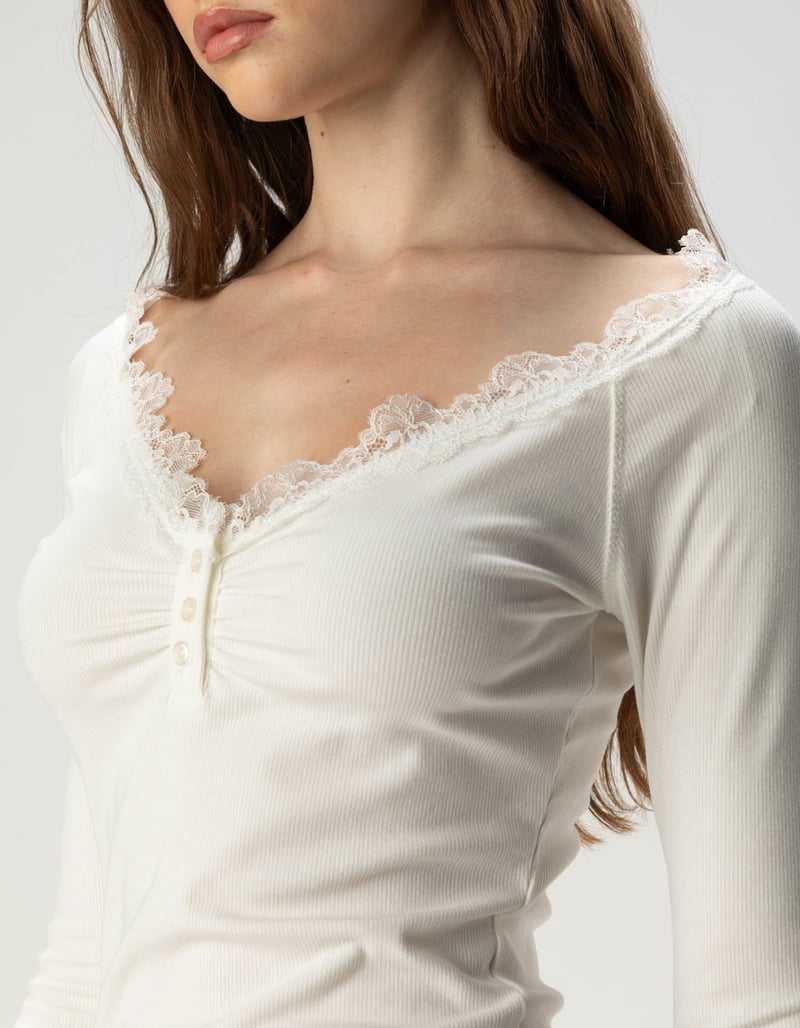 Lace Henley Top