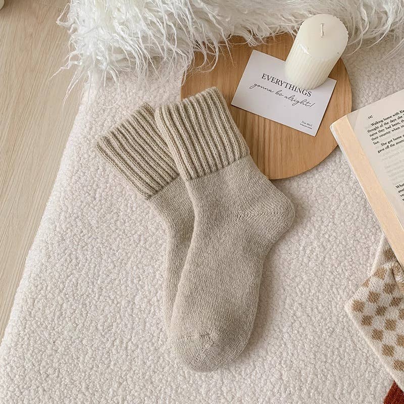 Chunky Knit Crew Socks