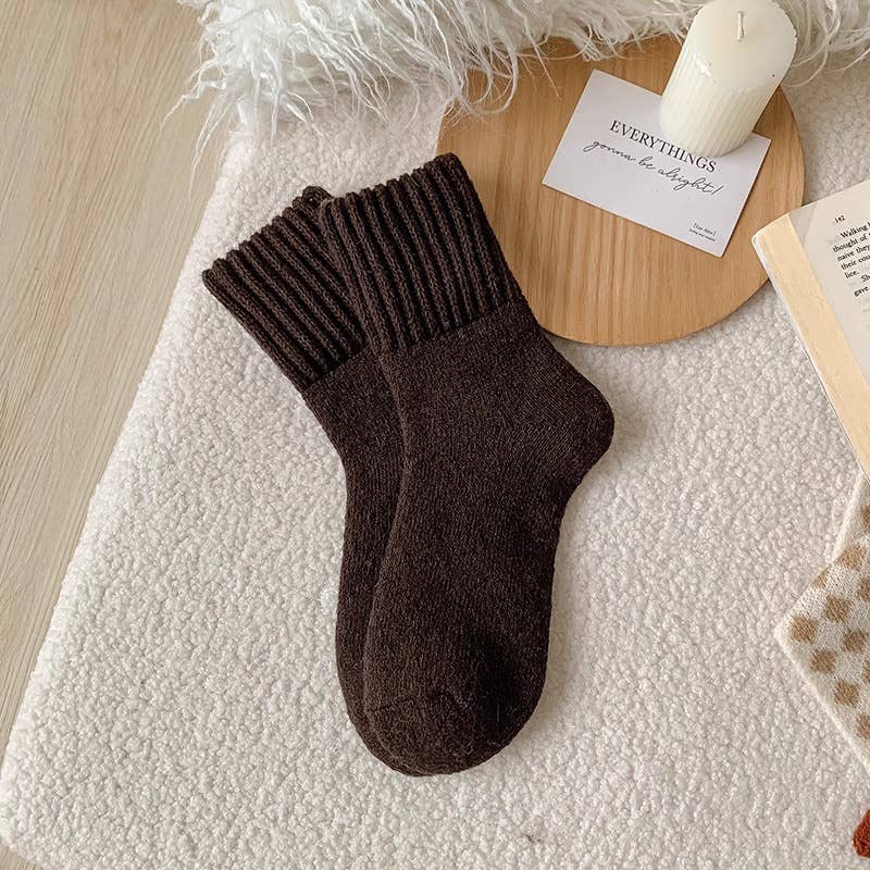 Chunky Knit Crew Socks