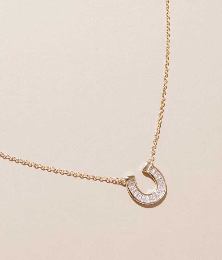 Lucky Luxe Horseshoe Necklace
