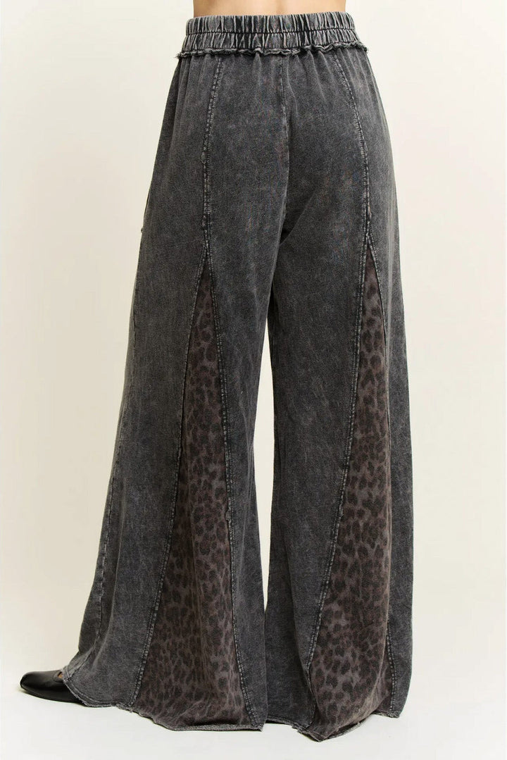Lainey Mineral Wash Leopard Pants