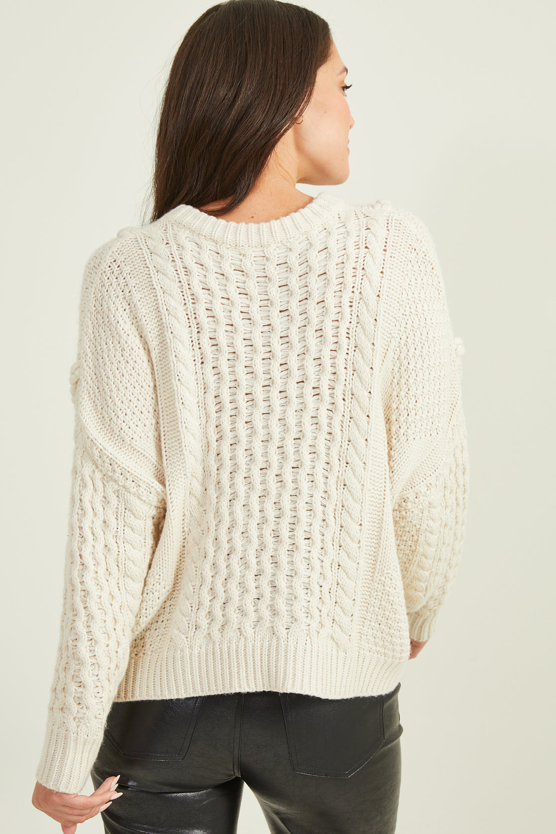 Quinn Cable Knit Sweater final sale
