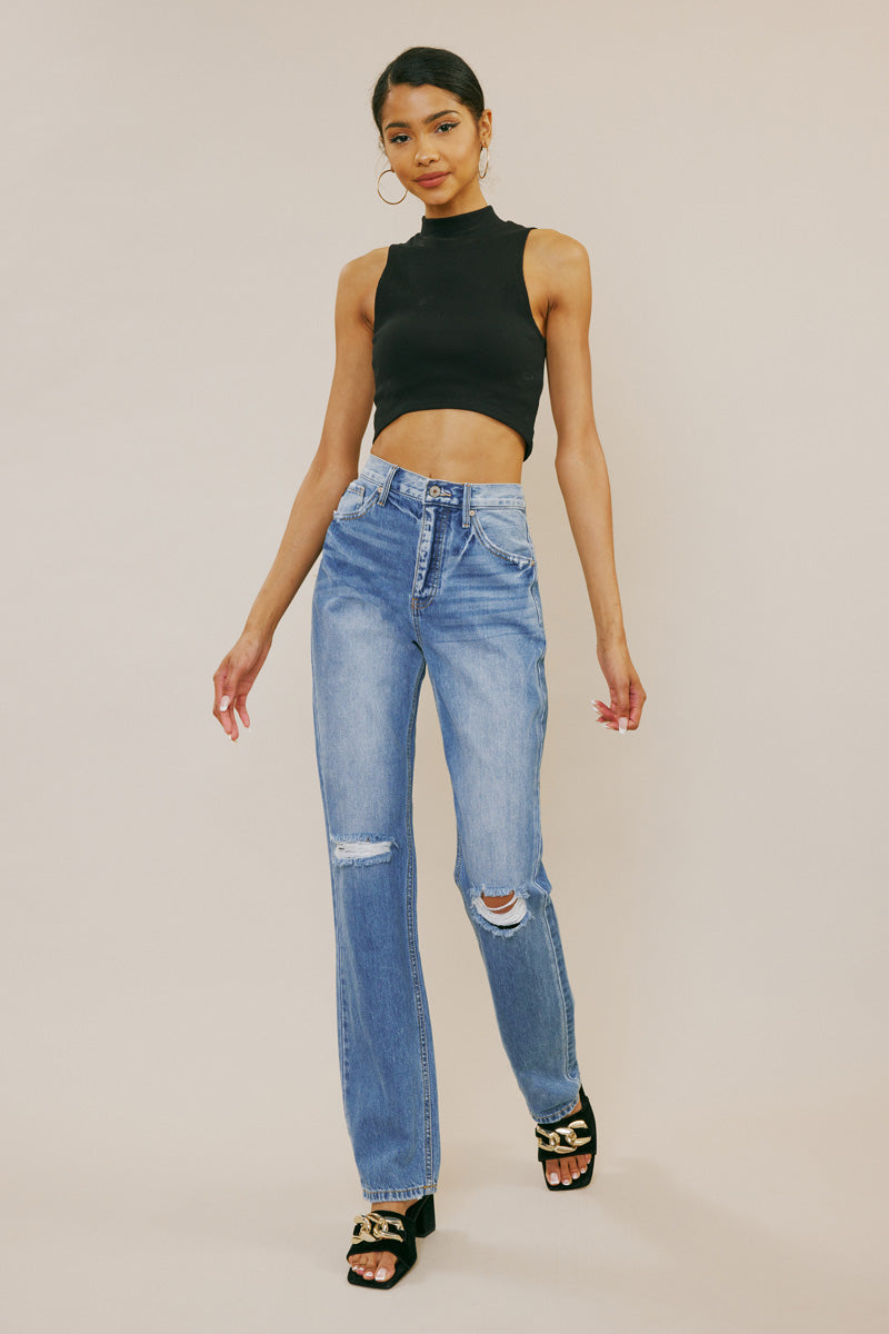 Ashe High Rise 90’s Straight Jeans by KanCan