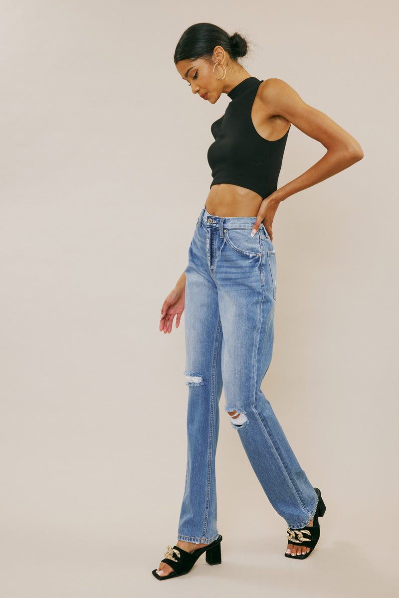 Ashe High Rise 90’s Straight Jeans by KanCan