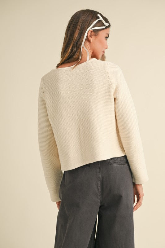 Good Graces Tie Front Cardigan