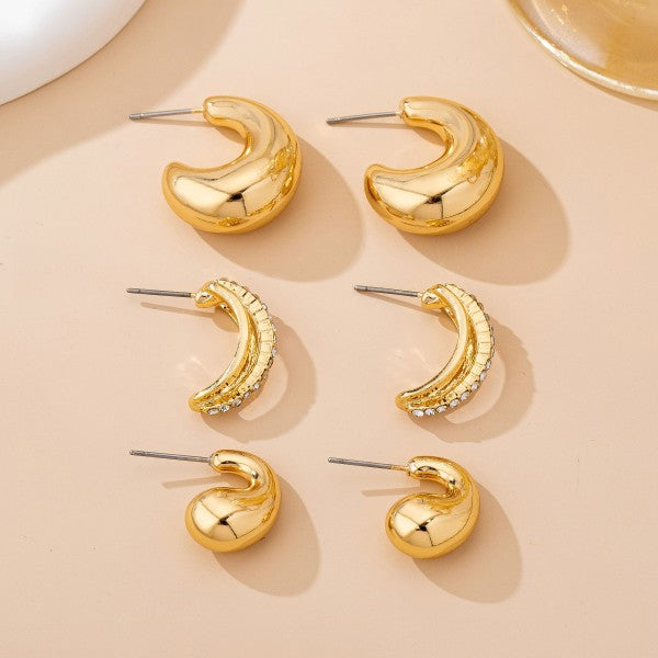 Lumi Earrings Trio Set