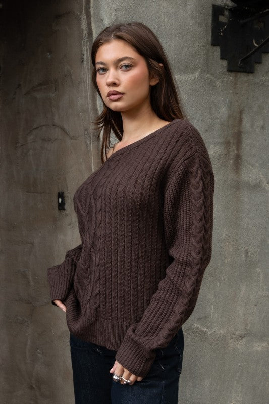 Amelia Off-Shoulder Sweater