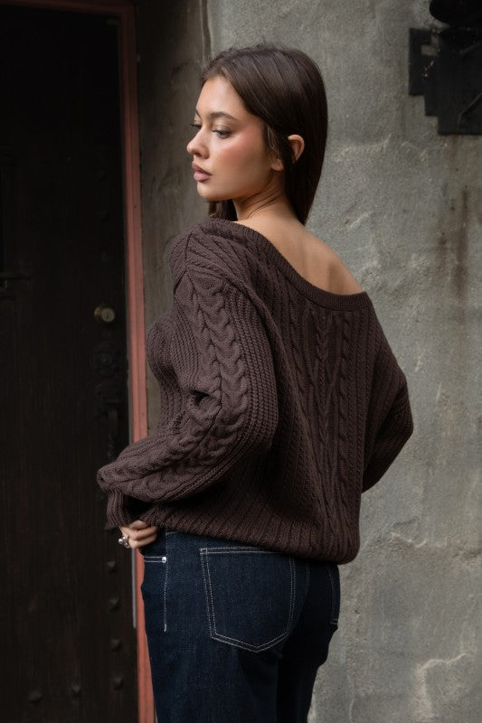 Amelia Off-Shoulder Sweater