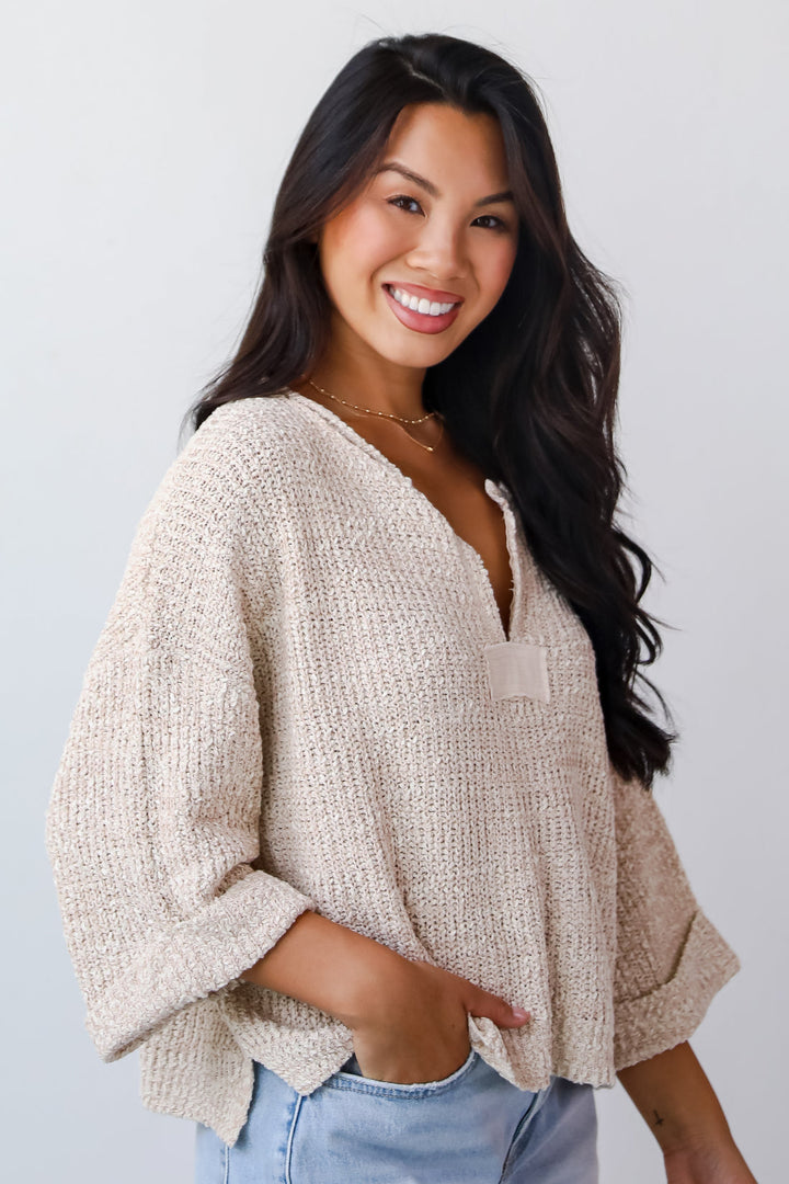 Roll With It Knit Top