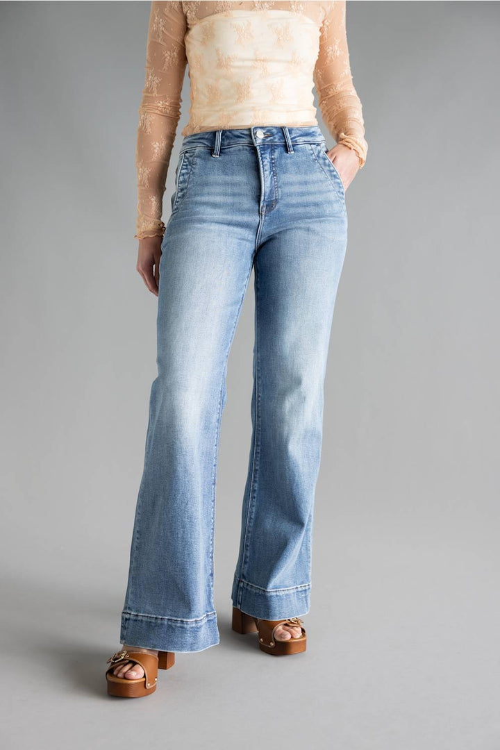 Happi Slim Wide Leg Jeans