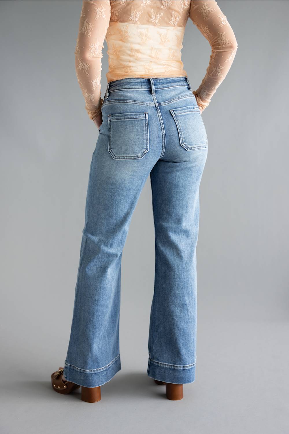 Happi Slim Wide Leg Jeans