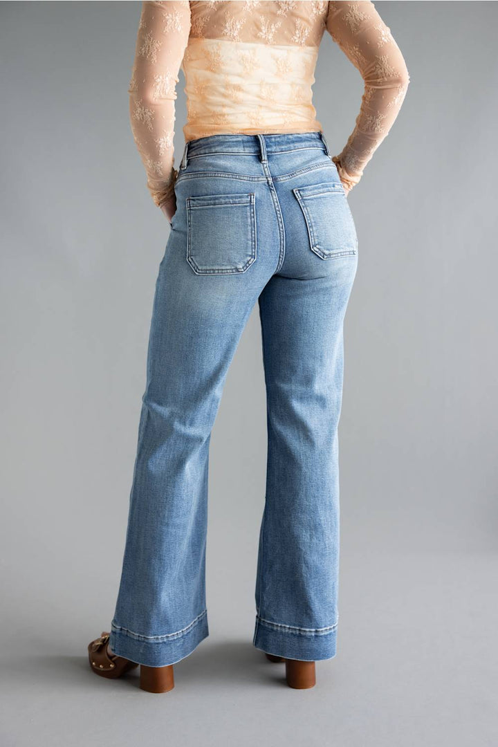Happi Slim Wide Leg Jeans