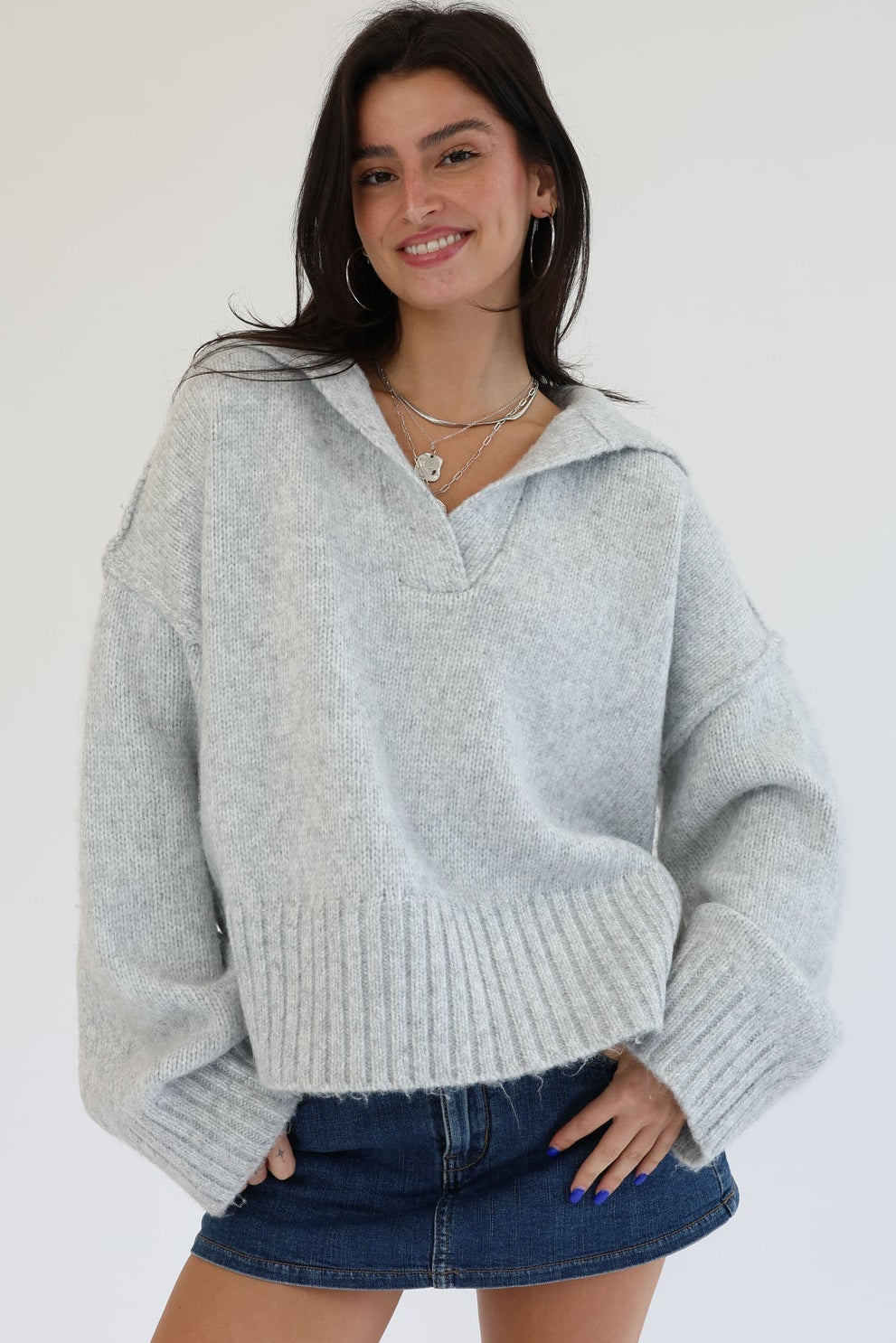 Lizzie Collared Sweater