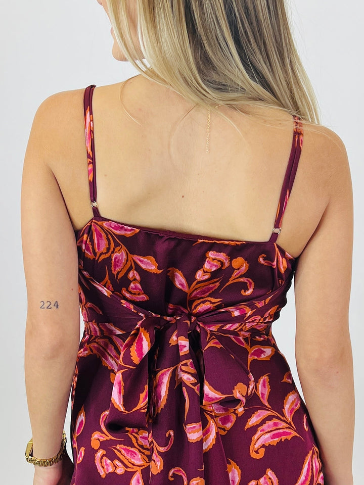 Kloe Tie Back Midi Dress final sale