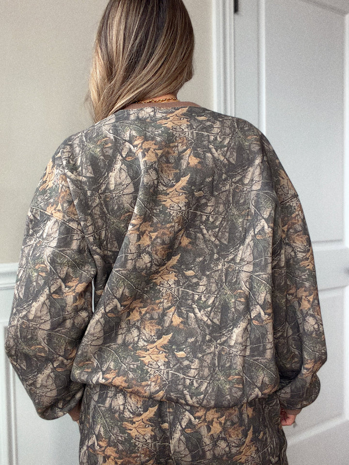 Woodland Sweatshirt - Dark Camo