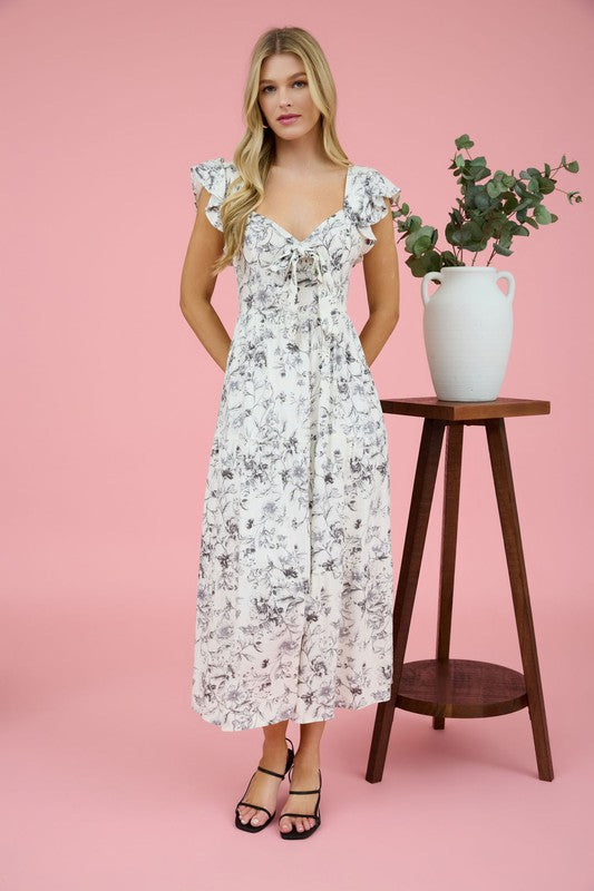 Grace Floral Midi Dress