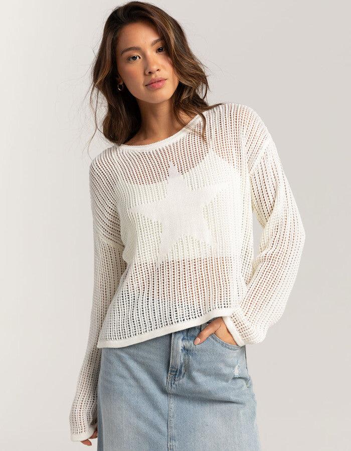 Lucky Star Crochet Sweater