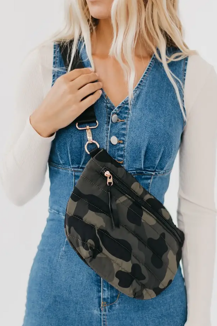 Jolie Puffer Belt Bag - Camo