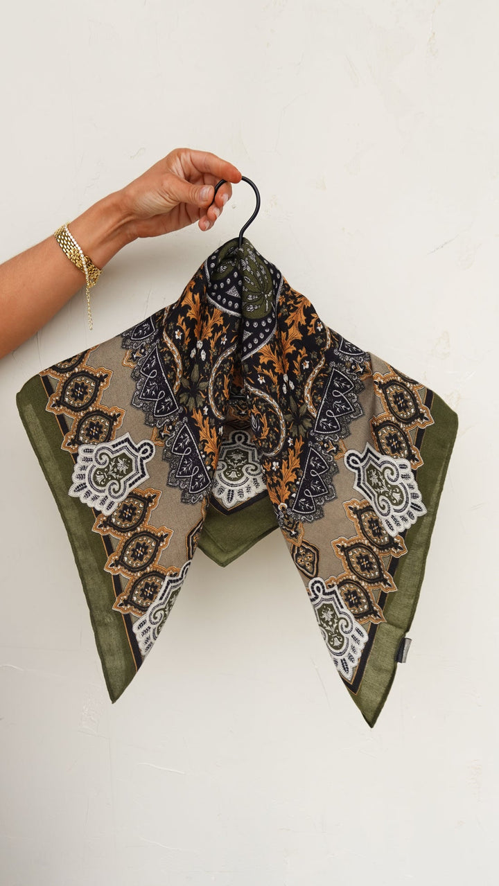 Olive Heirloom Scarf