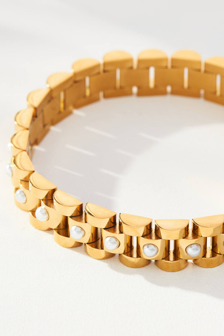 Pearl Watch Bracelet