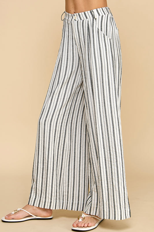 Selene Stripe Linen Pants