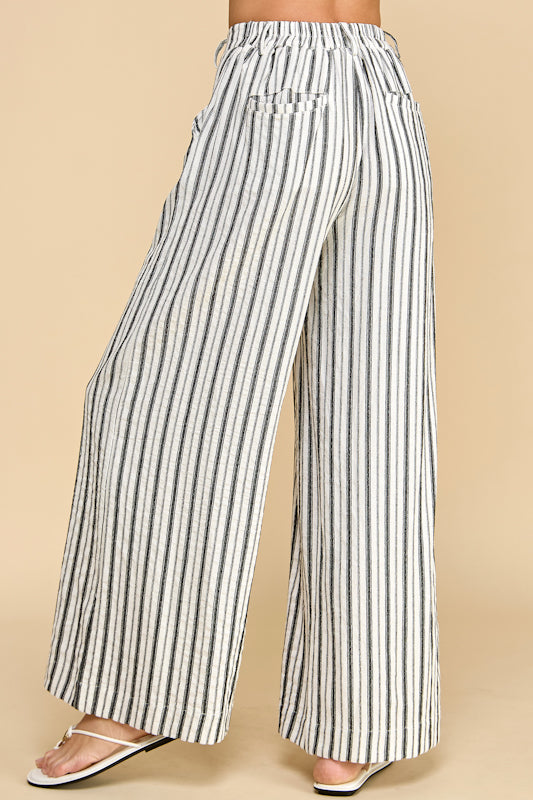 Selene Stripe Linen Pants